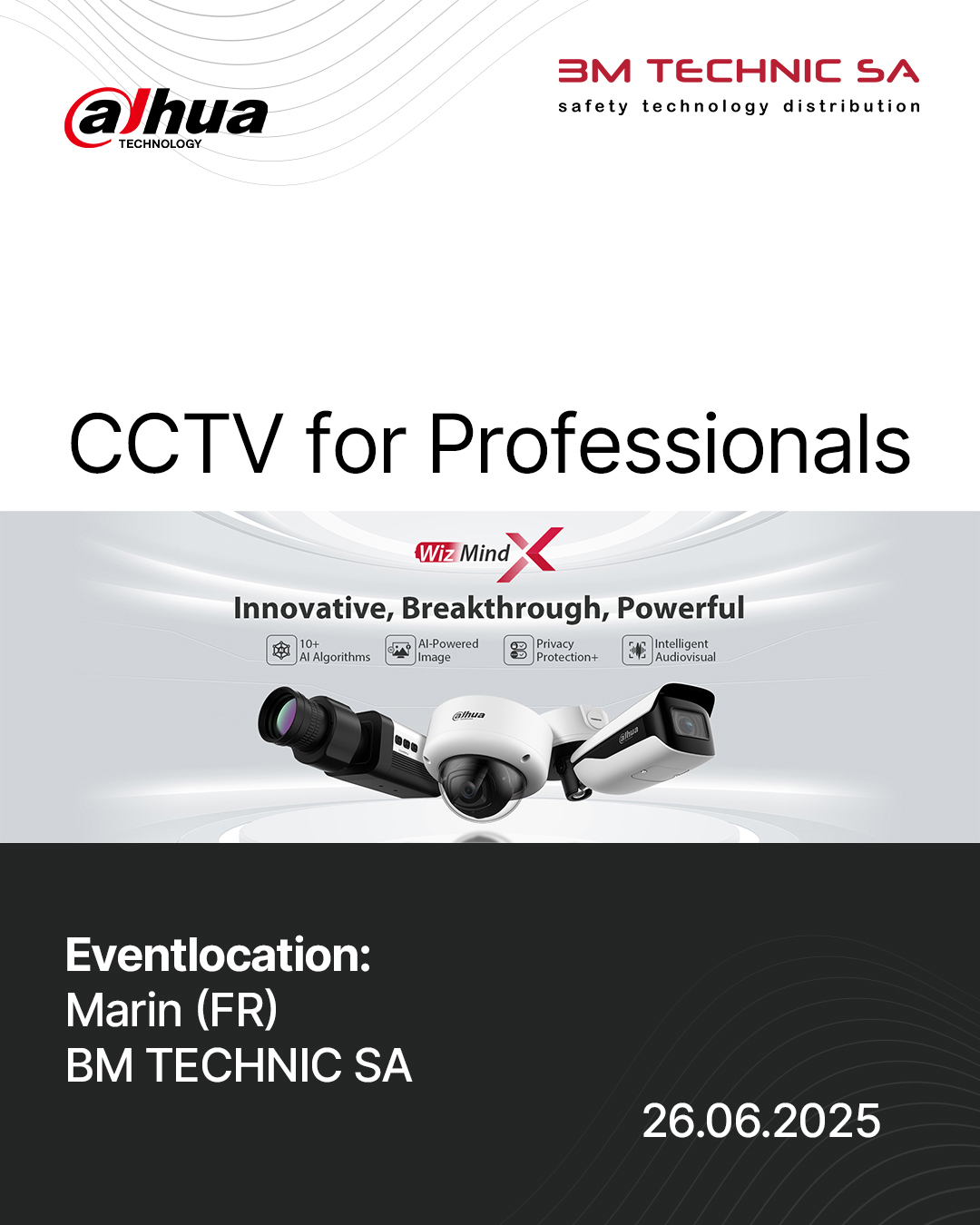 Formation CCTV Dahua directement auprès du fabricant – Neuchâtel – 26.06.2025