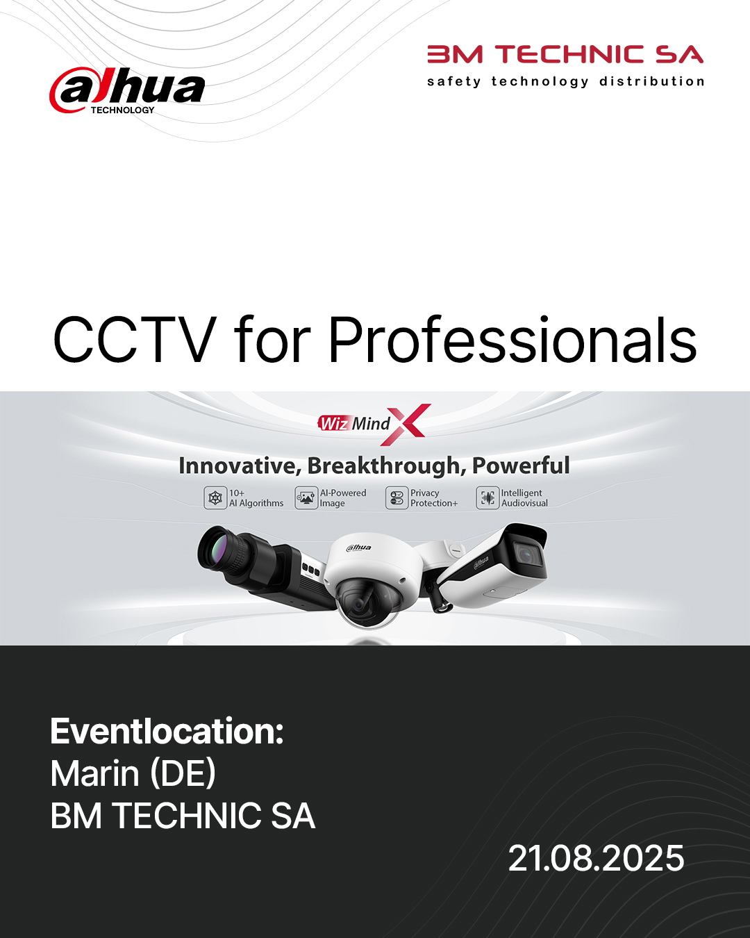 Formation installateur spécialiste vidéosurveillance Dahua directement auprès du fabricant – Neuchâtel – 21 août 2025